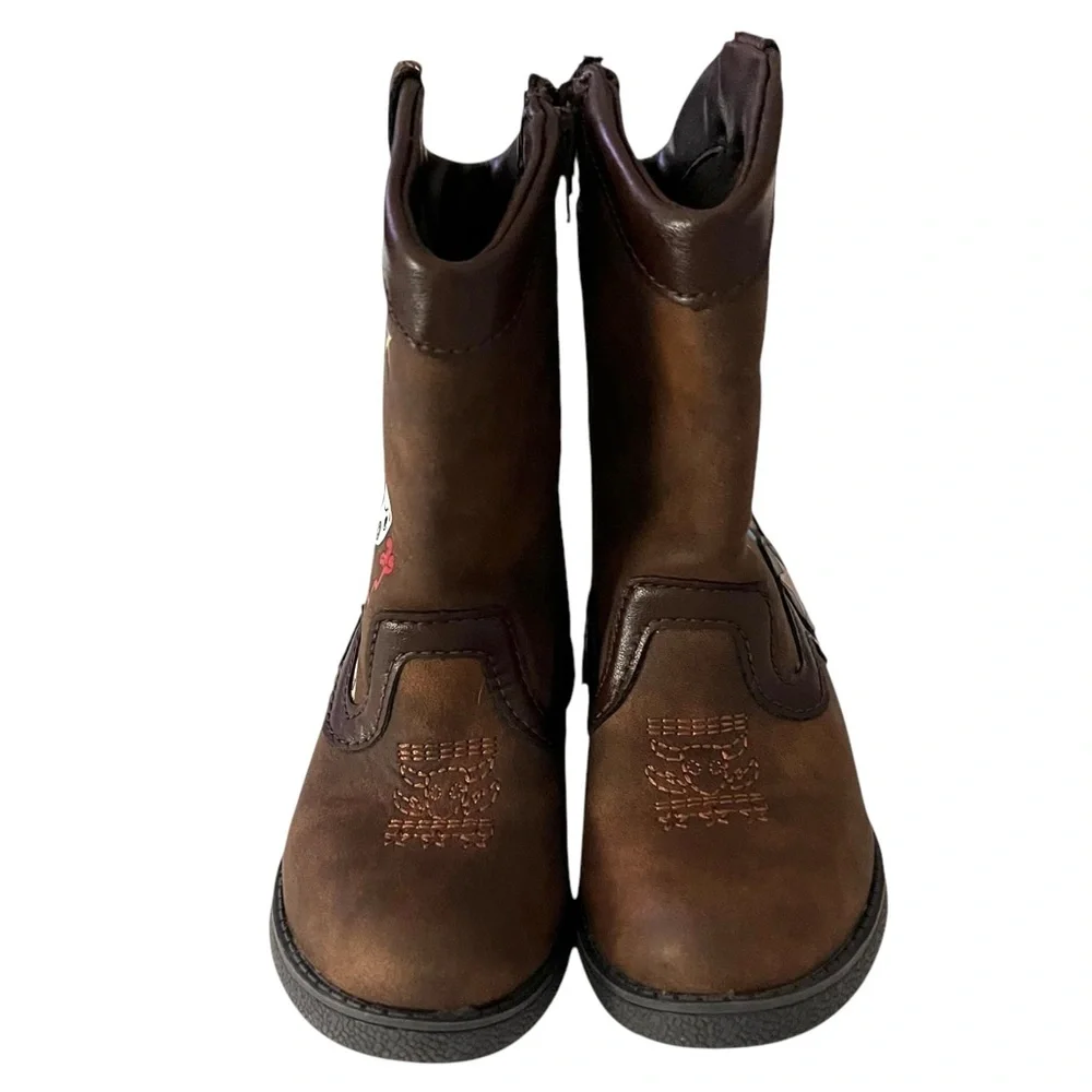 Disney Brown Woody & Forky Kids Cowboy Boots Size 6 Brown Cowgirl Western